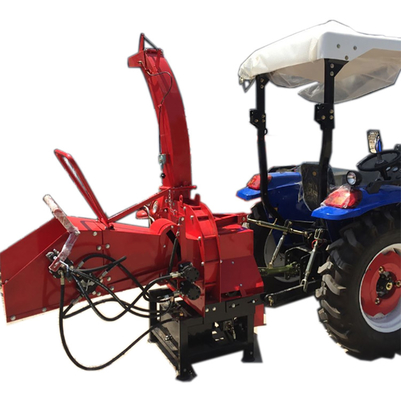 Construction Material Stores 50HP Trator Wood Chipper Machine Hydraulic Feeding Wood Chipper Shredder